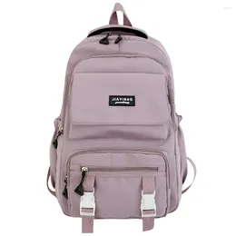 Rucksack Unisex College Einstellbares Gurt School Bag Multipockets großer Kapazität Festkapazität Freizeitreise im Freien im Freien