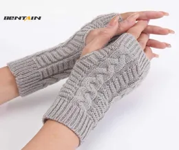 Guanti senza dito unisex guanti a maglia montui autunno inverno guanti senza dito mantengono la manica braccia a mezzo dita aperta a metà dita A9896764