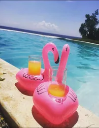 Uppblåsbar Flamingo Drinks Cup Holder Pool Floats Bar Coasters Floatation Devices Barn Pool Partier Barn Bad Toy Small Size8679432