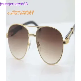 Gold Black Buffalo Horn Men CT569 Round Metal Sunglasses Whole C Decoration Eyeglasses Frame Glasses Fashion Acces