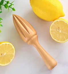 Kayın Limon Meyve Sağı Manuel Ahşap Limon Squeezer Turuncu Narenciye Suyu Ekstraktör Limon Reamer Laquer Balmumu SN32181143046