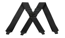 Spegnatori di lavori pesanti per uomini larghi 38 cm xback con 4 panelli per pantaloni elastici regolabili a 4 clipper di plastica Bracesblack4424685