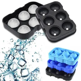 Ice Hockey Mold 6hole Silicone Ball Small Tray Round Cold Drink Tools 240429