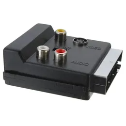 Новый 1PC Scart RGB -мужчина -женщина -Video 3 RCA Audio AV TV Connector Connector Converter Полезный