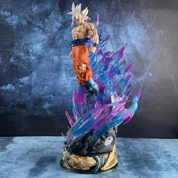 Action Toy Figures 53cm Z anime Figure Super Son Goku GK 2 Heads PVC Action Figure Statue Model Collectible Toy Decoration Doll Presents