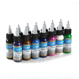 Inchiostri tatuaggi kit di inchiostro per pigmento permanente per il trucco permanente 14 colori Micropigment Bloodline set da 30 ml di forniture