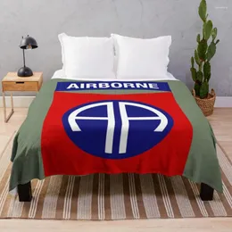 Coperte 82a divisione aviotrasportata (esercito americano) getta la coperta decorativa pesante