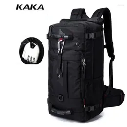 バックパックkaka pria ransel perjalanan tas untuk 17インチラップトップバックッツトラベルハリパック