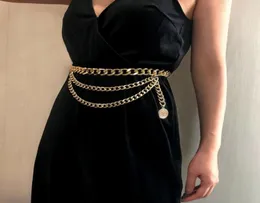 Verkauf von Silber Gold Damen Designer Bauchketten Persönlichkeit Big Chains Belt Mode Accessoires Jewlery Geschenke4199549