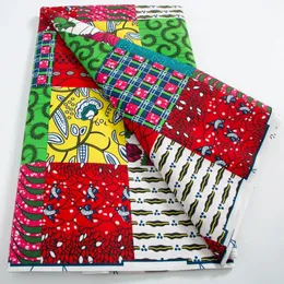 Africano Nigeria Ankara Batik Fabric Block Printing 2024 Ultimo poliestere al 100% in poliestere Batik in stile Ghana Materiali di abbigliamento fai -da -te 240426