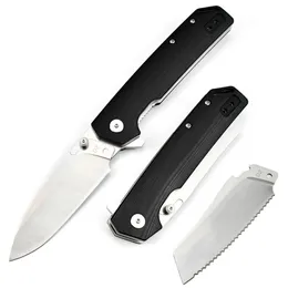 Ny design avtagbar bladkniv G10 Handtag D2 Stål Folding Knifing Camping Fishing Multifunktion Cutting Tool EDC Pocket Knives