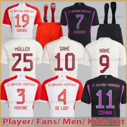 23 24 Kane Bayern Soccer Trikots Sane Kimmich München Muller Davies Coman 2023 2024 Home Football Shirt Goretzka Gnabry Mane Jersey Musiala Männer Kinder Kit Sets Uniformen