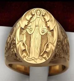 S1837 Modna biżuteria Virgin Mary Ring Men Men Kobiet Ring0129394872