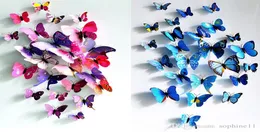 3D Butterfly Wall Sticker Simulated Butterflies 3D Butterfly Double Wing Wall Decor Art Decals Home Decoration3967587