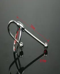 Short Stroke Ball Tipped Stainless Steel Penis Plug Sound with Glans Ring Stainless steel male urethral sex toy9495142