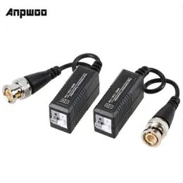 new Anpwoo BNC HD 2M 3M CCTV Via Twisted Pairs Adapter HD CVI/TVI/AHD Passive Video Balun Male BNC to UTP Cat5/5e/6 Network Camerafor Passive Video Balun Male BNC