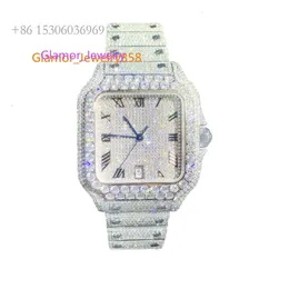 Custom Iced Out VVS Moissanite Hip Hop Mechanical Watch с GRA CertificationVvs