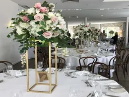 Candle Holders 14pcsWedding Decoration Gold Metal Flower Stand Column For Wedding Table Centerpiece Event Party 14322730386
