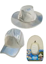 Cappello rotondo Fisherman Hat Crema solare Raffreddamento Aria fredda Condizionamento Sun Antiultravioletto Artico largo Cappelli a bordo 3690152