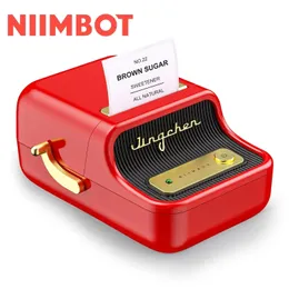 Niimbot B21 MINI LABEL THERMAL PORTABLE PRINTER for Mobile接着プリンターステッカーワイヤレスBluetoothタグ価格ラベルメーカー240417