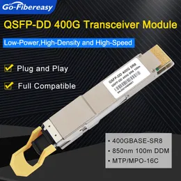 QSFP-DD 400G-SR8トランシーバーモジュール400GBASE-SR8 850NM 100M MTP/MPO-16 QSFP光ファイバー光学トランシーバー互換性のあるCisco/Juniper