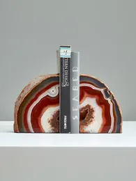 Livros Undes esculturas Figuras Acessórios para decoração de casa Modem AGate Stone Modem Estilo estético Organizador de mesa 240425