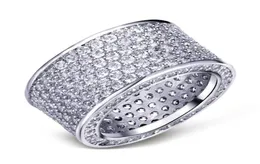 CHOUCONG AMANDOS PAVE Conjunto 320pcs Diamante 10kt Branco de noivado de ouro branco Ring SZ 511 GUIL9636030