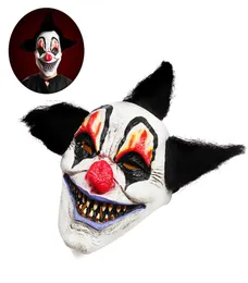 Halloween Horror Czarnoksiężnik Clown Mask Creepy Latex Mask Halloween Costume Party Props5144021