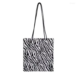 Bag Winter Women Bags Zebra Animal Printed Female Handbags Japan Style Middle Ladies Shoulder Casual Shopping Whole Sale