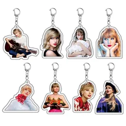 8colors problem sexy girl acrylic keychain Cute Anime Movies Games keychain keyring Collect Cartoon accessory accessories
