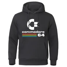 Männer komfortable Herbst Hoodie Sweatshirts Commodore 64 coole Kleidung Langarm Lose übergroße Straße Kapuze 240430