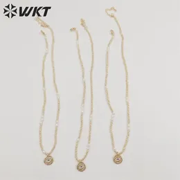 Pendants WT-JN179 WKT 2024 Attractive Necklace Natural Cz&Pearl Fashion For LADY Gift Trend Jewelry INS Style
