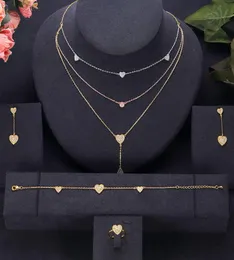 Jankelly African 4PCS Bridal Jewelry Sets New Fashion Dubai Schmuck Set für Frauen Hochzeitsfeier Accessoires Design8472177