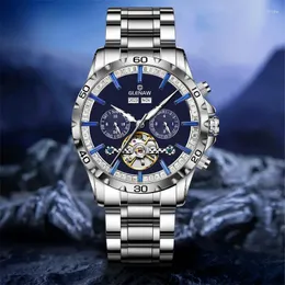 Armbanduhr Glenaw Top Watch Männer Mode Sport Männer mechanisch lässig wasserdichte automatische Uhren Reloj Hombre