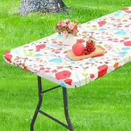 Tabela KitinJoy Retângulo ajustado Flanela Tocada de mesa apoiada Decoração impermeável Decoração Tampa de jantar para camping para acampar