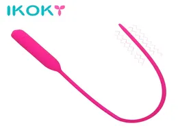 Ikoky vibrator urinrör dilatorer sex ljud katetrar penis plug silikon enhet sex leksaker för män kvinnor s10187893574