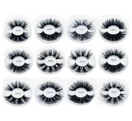 8d 25 mm Fluffy Mink Lashes Wispies 가짜 속눈썹 연장 잔인한 수제 수제 속눈썹 voux cils 두꺼운 메이크업 도구 눈 9440586