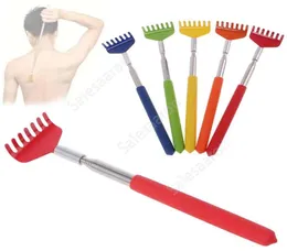 Adjustable Stainless Steel Back Scratcher Home Telescopic Portable Extendable Itch Flexible Claw Scratch Tool Soft Grip DHS379968482