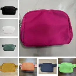 LL Outdoor Hot Selling Saco de ioga Bolsa ubíqua Bolsa de cinto de cor sólida Designer de bolsa clássica Saco de tórax Nylon Lu 2024 Saco de cintura do ombro feminino