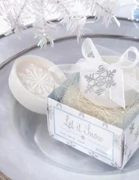 20st Söt snöflingasvål för bröllopsfest födelsedag baby shower souvenirer gåva gynna new1216692