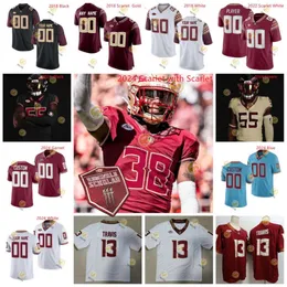 FSU Football Trikot Asante Samuel Jr. Danny McManus 16 Dylan McNamara 0 Fabien Lovett Custom Roydell Williams Earl Little Jr. Jordoun Travis Floridastate Trikots