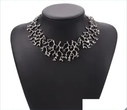 Chokers Chokers Moda Çingene Alaşımı Maxi Deyrama Kolyeleri Punk Stil Tree Şube Şekleli Spanoker Tatak Kadınlar için Jewelr Chakrabe71713