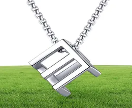 Gli uomini della moda adorano la collana di design a sospensione cubo di Rubik di gioielli hip hop hip hop a catena nera in acciaio in acciaio in acciaio punk gift per mens4711734