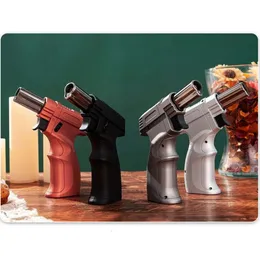 Most Powerful Torch Lighters Kitchen Iatable Windproof Direct Jet Flame Refillable Cigar Butane Without Gas Lighter