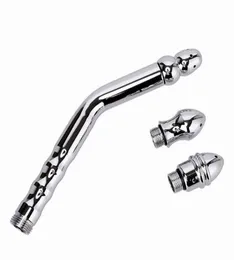 Nyaste aluminiumlegering Anal Plug Sex Toy Dusch Lave Water Nozzle Metal 3 Style Head Enema Vagina Anus Rengöring KitFaucet5483500