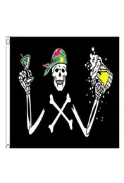 Pirate Beer Flag Double Stitched Flag 3x5 ft Banner 90x150cm Party Present 100D Tryckt Selling1173955