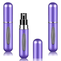 저장 병 3pcs 5ml 리필 가능한 미니 리필 향수 스프레이 스프레이 병 알루미늄 아토마이저 휴대용 여행용 화장품 용기