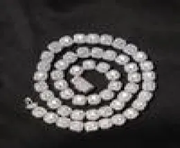 9MM Square Rock Sugar Zircon Dianond Tennis Chain Luxury Cubic Zirconia Designer Diamond 14K Gold Chains Mens Jewelry Hip Hop 1626746402