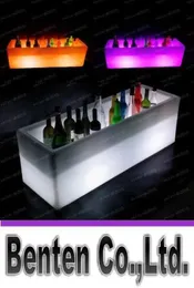Large Volume LED Plastic Ice Bucket Luminous Long Rectangle Buckets Light Color Changing Champagne Beer Red Wine Cooler Ice Pail L7028430