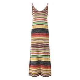 412 XL 2024 Milan Runway Dress Spring Summer Sleeveless Spaghetti Strap Dresses Womens Dress Fashion High Quality YL